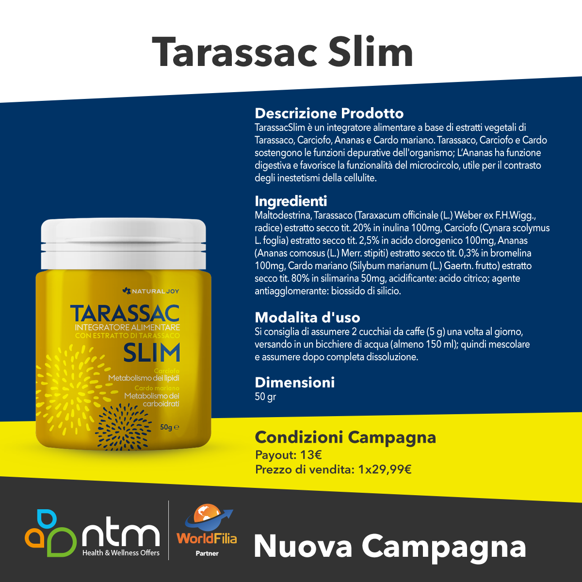 Tarassac Slim, integratore alimentare